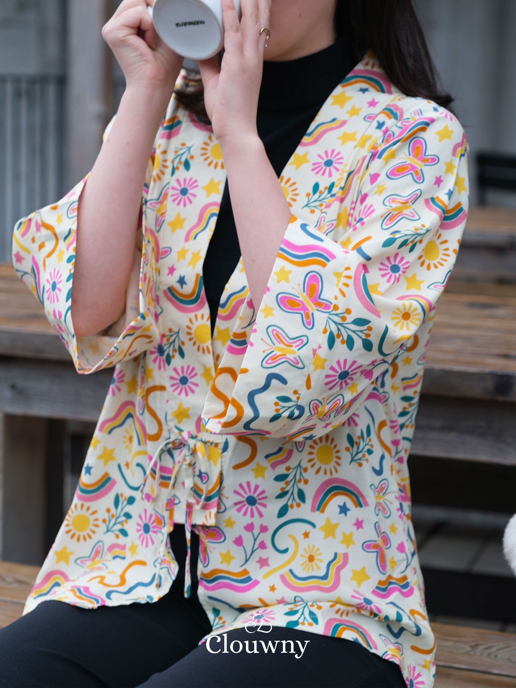 Hare Kimono Outer - Cream